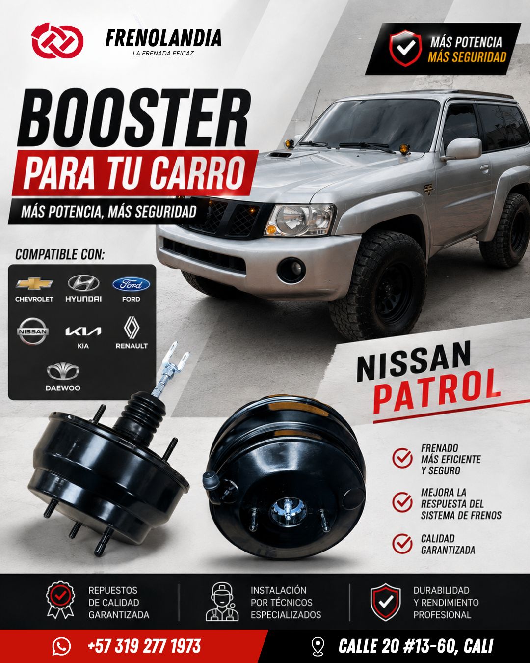 Booster de freno para Nissan Patrol